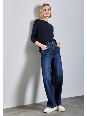 Street One Kuscheliger Pullover in Blau