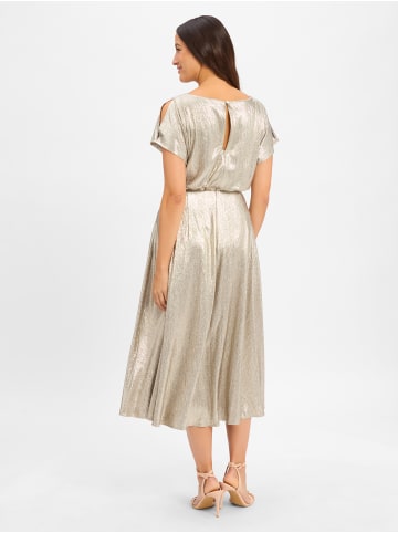 SWING Abendkleid in gold silber - 0001