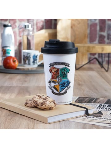 Geda Labels Coffee to go Becher Harry Potter Stand Together  in Weiß - 400 ml