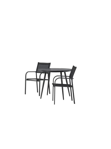 ebuy24 Gartenset BreakSantorini Schwarz 90 x 90 cm