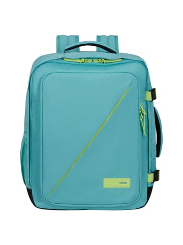 American Tourister Take2Cabin - Reiserucksack 15.6" M 45 cm (blau) in dusty turquoise/lime