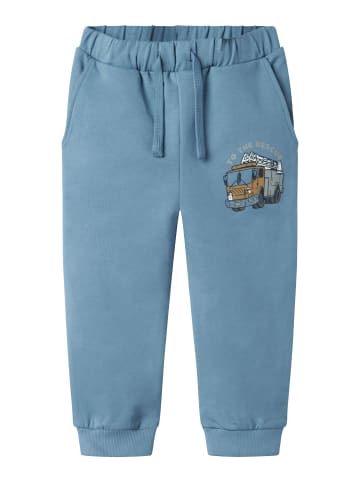 name it Sweathose Kinder mit Motiv elastischer Bund bequem in Türkis
