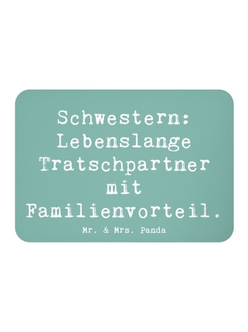 Mr. & Mrs. Panda Kühlschrankmagnet Spruch Schwestern Tratschpart... in Meeresbrise