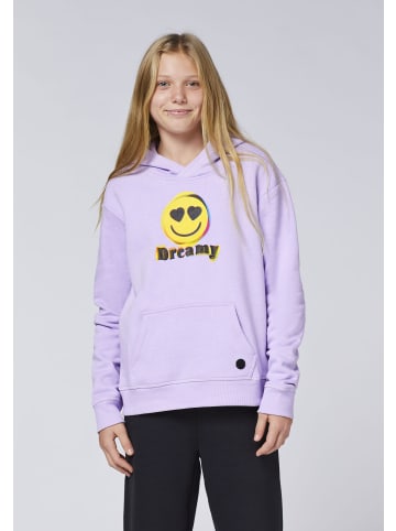 emoji Hoodie in Lila