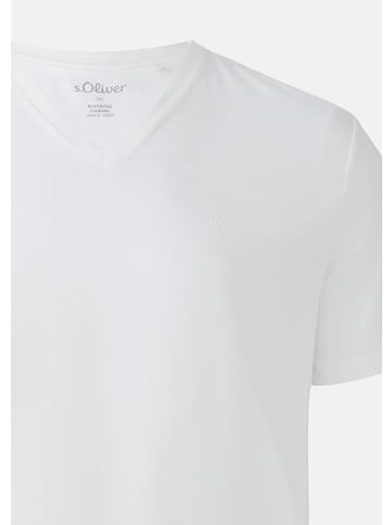 s.Oliver T-Shirt kurzarm in Weiß