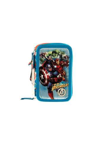 Marvel Marvel Federmappe Kinder-Etui Avengers Etui mit Inhalt in Blau