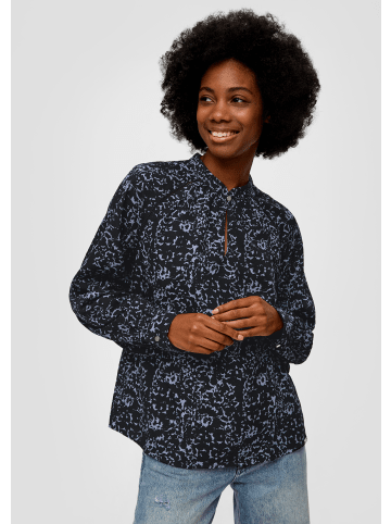 QS Bluse langarm in Blau