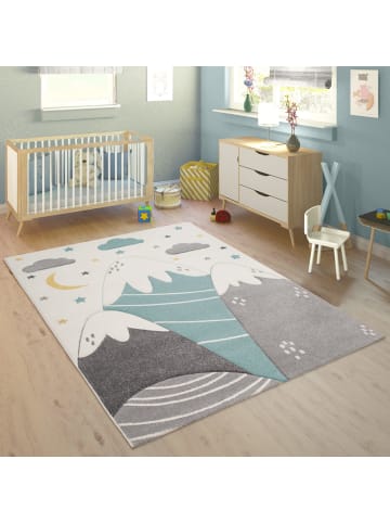 KADIMA DESIGN Kinderteppich Berge Kinderzimmer in Creme