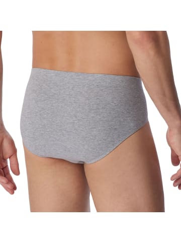 Schiesser Slip 3er Pack in Schwarz/Blau/Grau