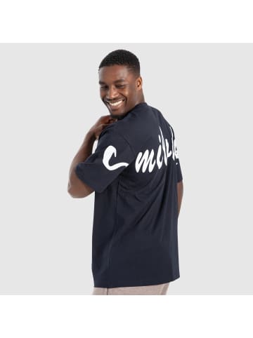 SMILODOX Unisex T-Shirt Liquid Brail in Marineblau