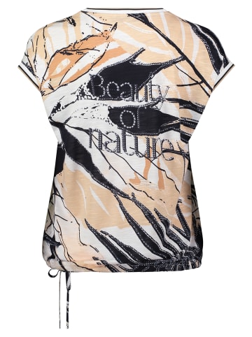 Betty Barclay Printshirt mit Tunnelzug in Schwarz/Braun
