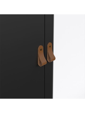 ebuy24 Kleiderschrank Madrid Schwarz 150 x 59 cm