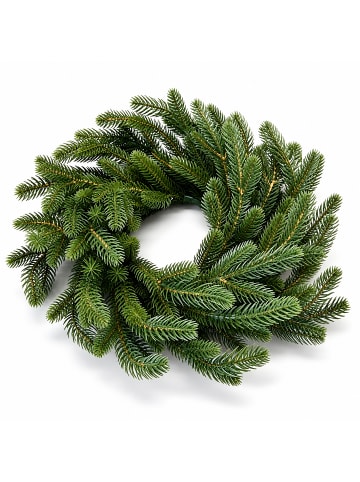 relaxdays Adventskranz künstlich in Grün - 40 cm
