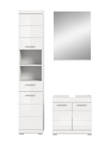 ebuy24 Badmöbelset Scout Weiß 112 x 34 cm