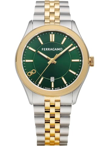 Salvatore Ferragamo Quarzuhr für Herren in Grün