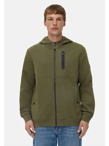 Camel Active Sweatjacke mit Kapuze in Waldgrün