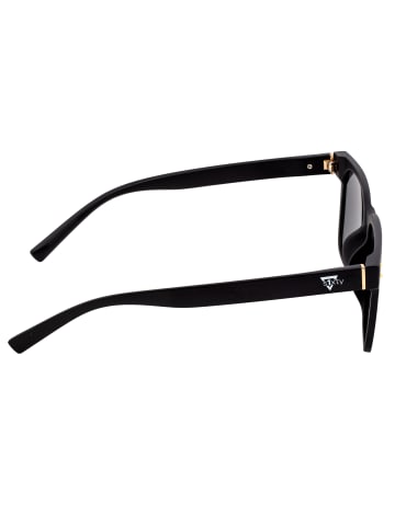 Sixty One Polarisierte Sonnenbrille "Capri" in Schwarz/Rot-Gelb