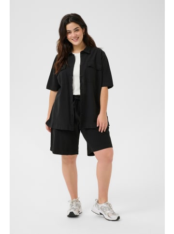 KAFFE curve Kurzarmhemd KCnana Loose fit in Black Deep