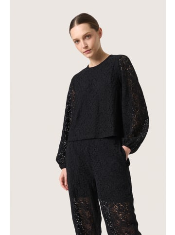 Soaked in Luxury Langarm-Bluse SLHenni Gerade Passform in Black