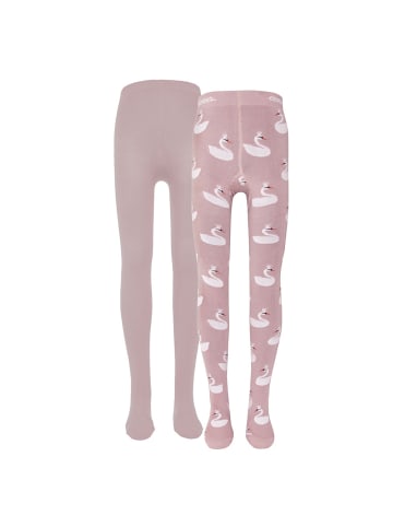 ewers 2er-Set Strumpfhose 2er Pack Schwan/Uni in wildrose