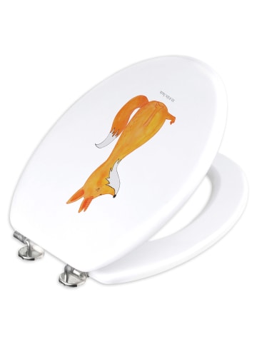 Mr. & Mrs. Panda WC Sitz Einhorn Fuchs ohne Spruch in Weiß