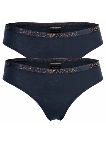 Emporio Armani Slip 2er Pack in Marine