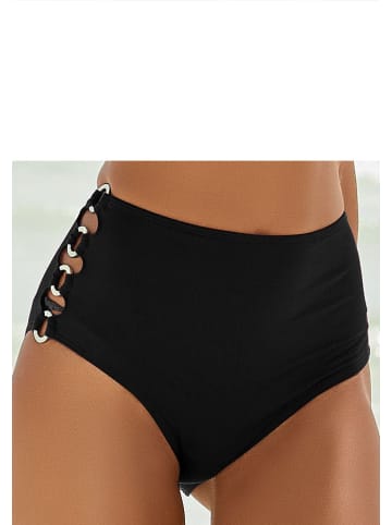 LASCANA Highwaist-Bikini-Hose in schwarz