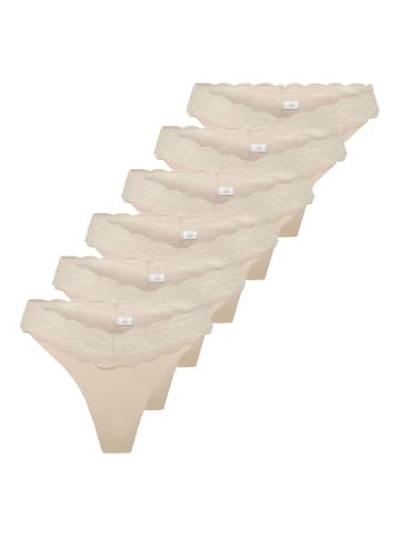ONLY String 6er Pack in Beige