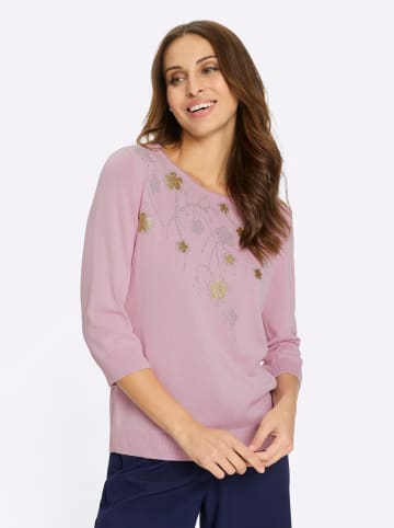 WITT WEIDEN Rundhals-Pullover in rosé
