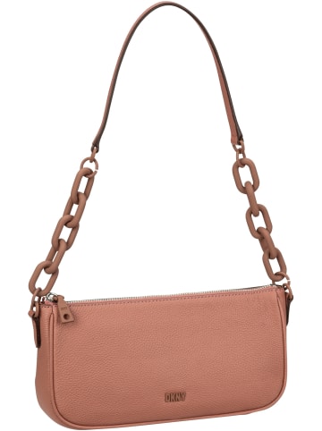 DKNY Schultertasche Frankie Pebble Leather TZ Demi in Terra