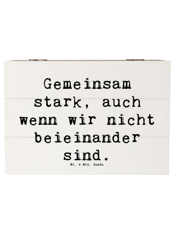 Mr. & Mrs. Panda Box Spruch Trennung von den Eltern mit Spruch in Weiß