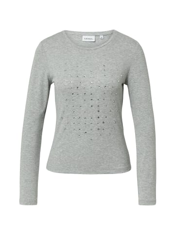comma Langarmshirt in hellgrau