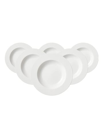 Ritzenhoff & Breker 6er Set Suppenteller Saphir in Weiß ø 22,5 cm in weiß