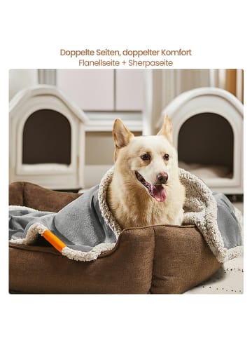 Feandrea Tierdecke Basco in Grau - (B)101 x (H)1 x (T)73 cm