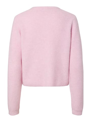 Pieces Strickjacke in Roseate Spoonbill