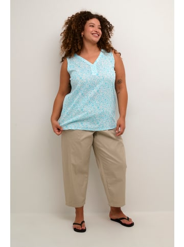 KAFFE curve Top KCami Regular fit in Blue Atoll Petit Fleur