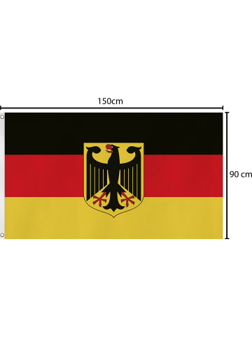 normani Fahne Länderflagge 90 cm x 150 cm in Deutschland mit Adler