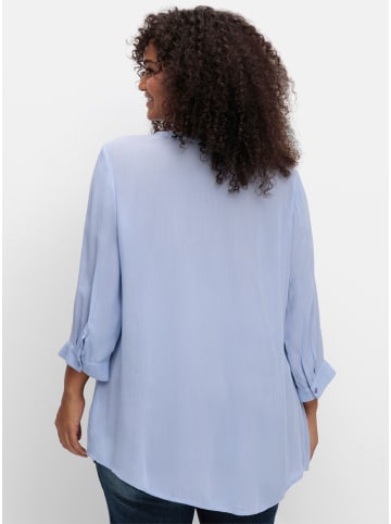 sheego by Joe Browns Crêpebluse in himmelblau