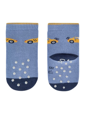 Sterntaler ABS Krabbelsocken 2er-Pack Auto in mittelblau