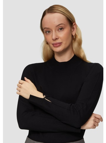 s.Oliver BLACK LABEL Strickpullover langarm in Schwarz