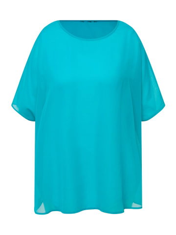 Ulla Popken Bluse in tiefes aqua