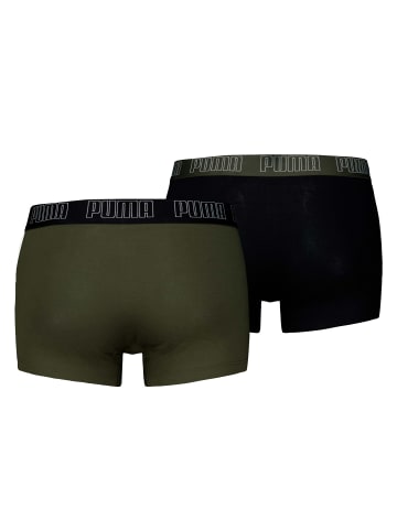 Puma Boxershort 2er Pack in Schwarz/Grün
