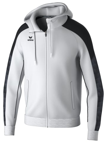 erima Herren Trainingsjacke Mit Kapuze in weiss/schwarz
