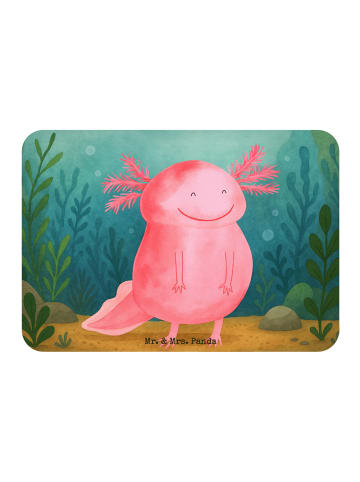 Mr. & Mrs. Panda magnet Axolotl Glücklich Design ohne Spruch in Weiß