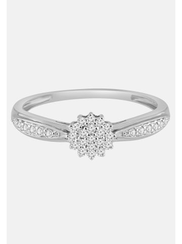 Diamant Exquis Ring aus 375 Weißgold mit Diamant