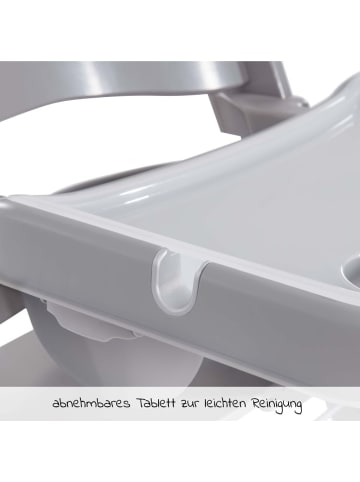 Hauck Alpha Tray - 2-teiliges Essbrett & Tisch für Alpha in grau