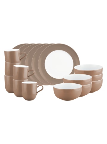 Seltmann Weiden 18er Set Frühstücks-Set Liberty Pure Colors in Cocoa Brown