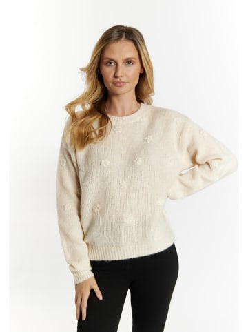 Usha Strickpullover in Creme Melange