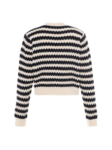 aleva Damen Strick Cardigan in WOLLWEISS SCHWARZ