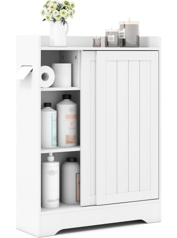 COSTWAY Badezimmerschrank in Weiß